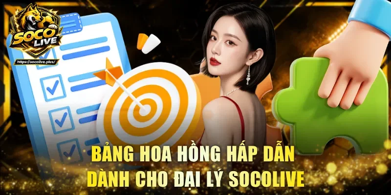 Bảng hoa hồng hấp dẫn dành cho đại lý Socolive