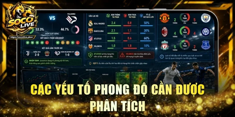 Các yếu tố phong độ cần được phân tích