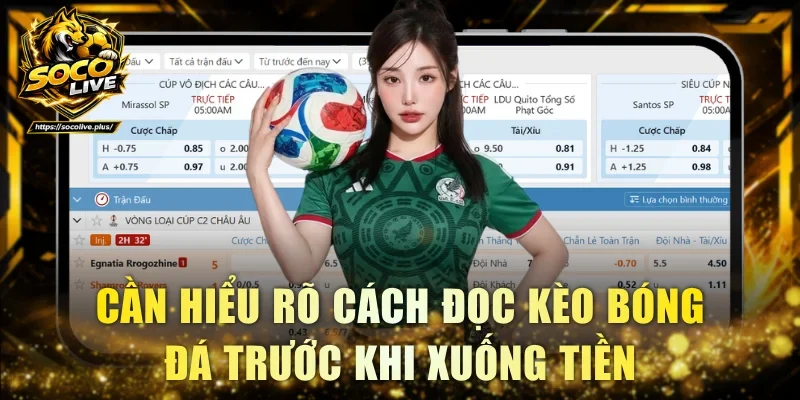 Cần hiểu rõ cách đọc kèo bóng đá trước khi xuống tiền