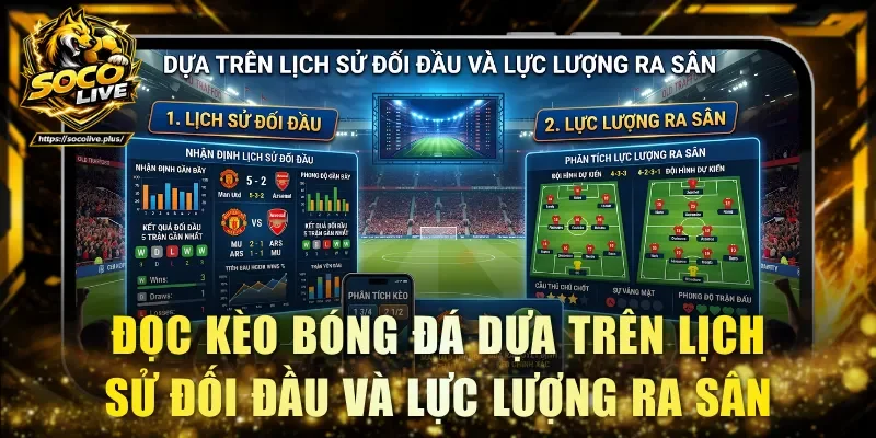 Đọc kèo bóng đá dựa trên lịch sử đối đầu và lực lượng ra sân