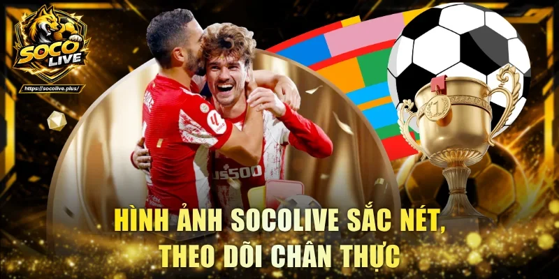 Hình ảnh Socolive sắc nét, theo dõi chân thực